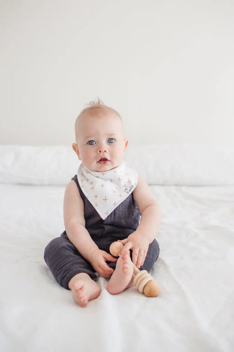 Baby Bandana Bibs - Chip - Copper Pearl