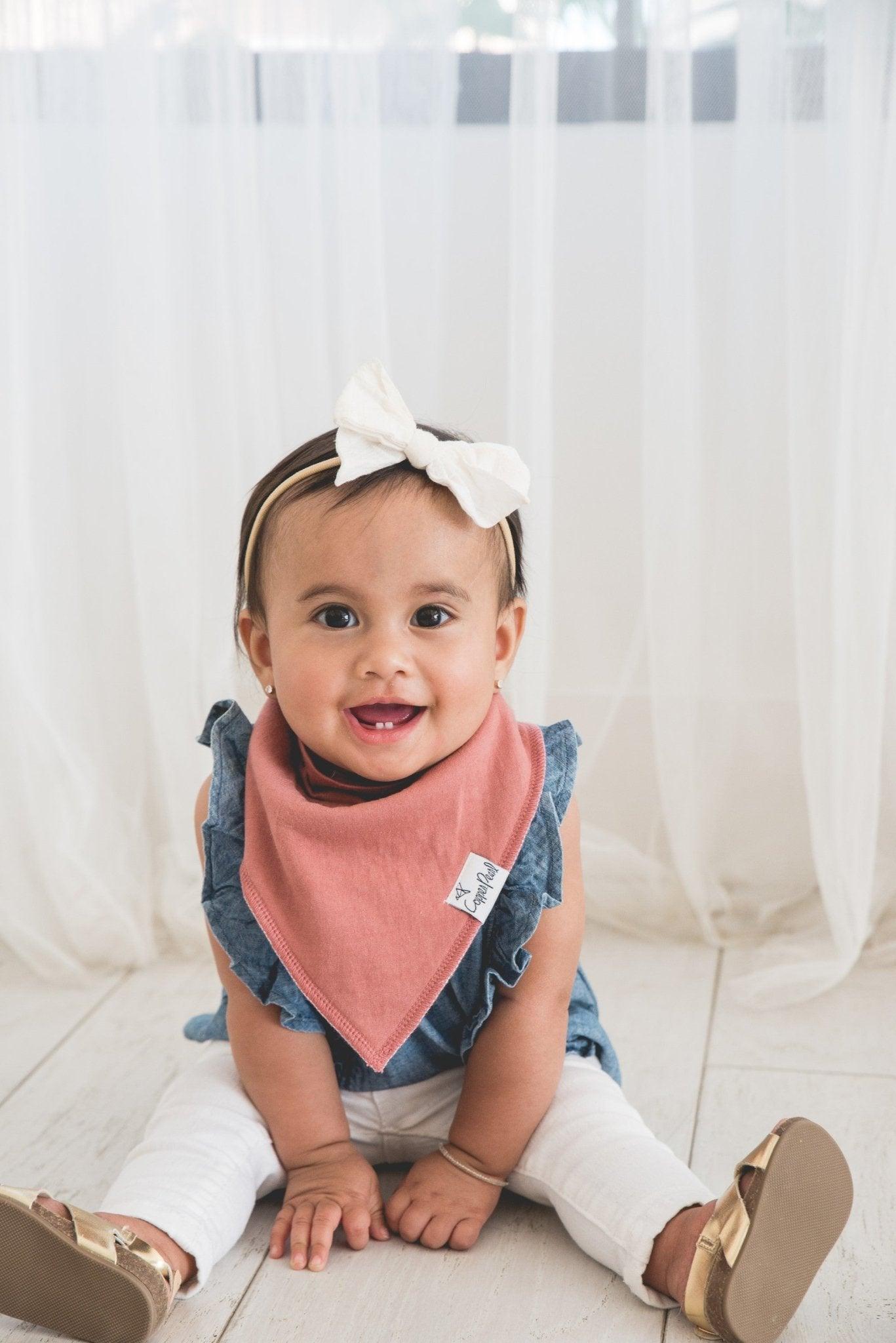 Baby Bandana Bibs - Jade - Copper Pearl