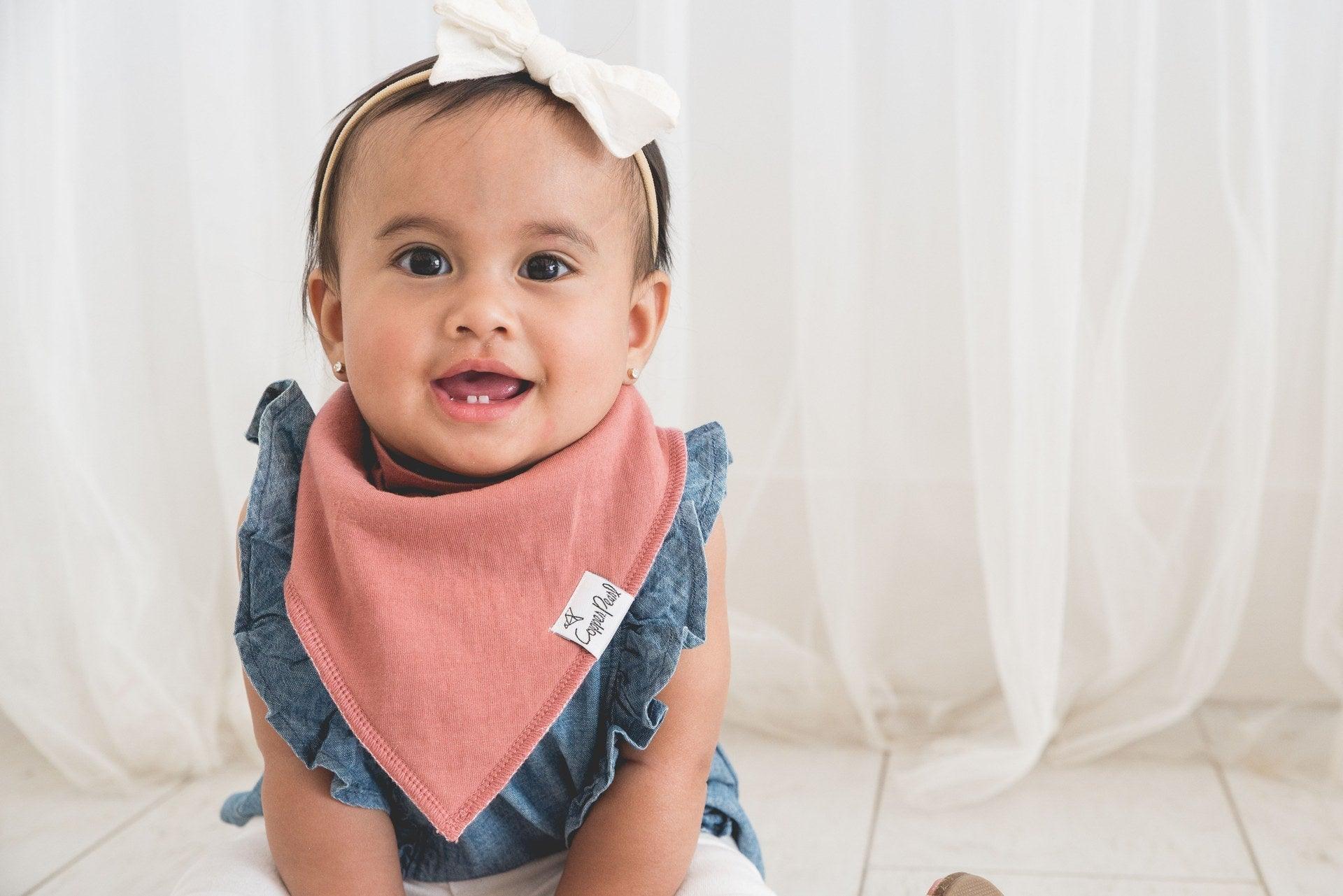 Baby Bandana Bibs - Jade - Copper Pearl