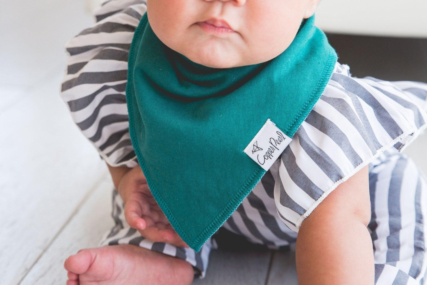 Baby Bandana Bibs - Jade - Copper Pearl