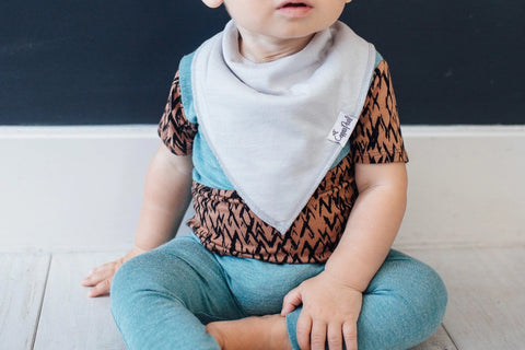 Baby Bandana Bibs - Oxford - Copper Pearl