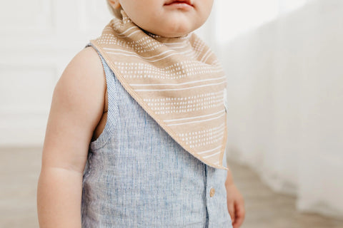 Baby Bandana Bibs - Peanut - Copper Pearl
