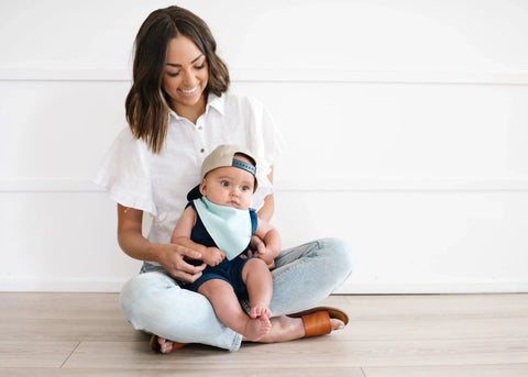 Baby Bandana Bibs - Stone - Copper Pearl