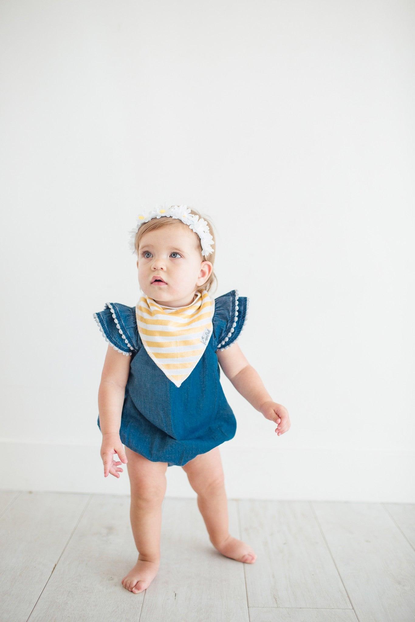 Baby Bandana Bibs - Sweetheart - Copper Pearl