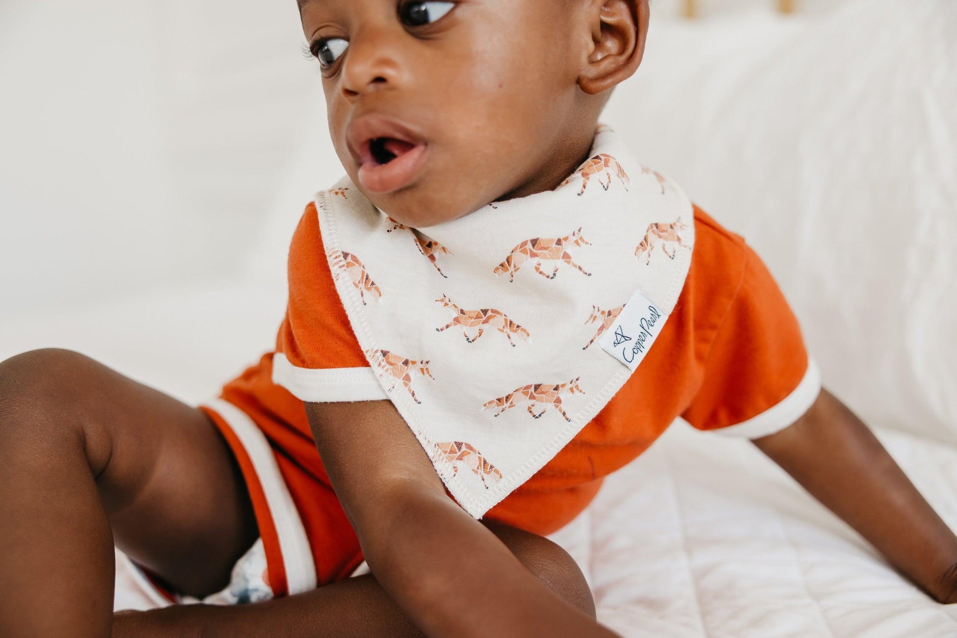 Baby Bandana Bibs - Swift - Copper Pearl