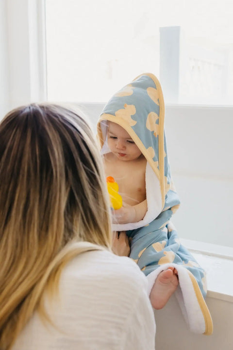 Baby Hooded Towel - Ducky - Copper Pearl