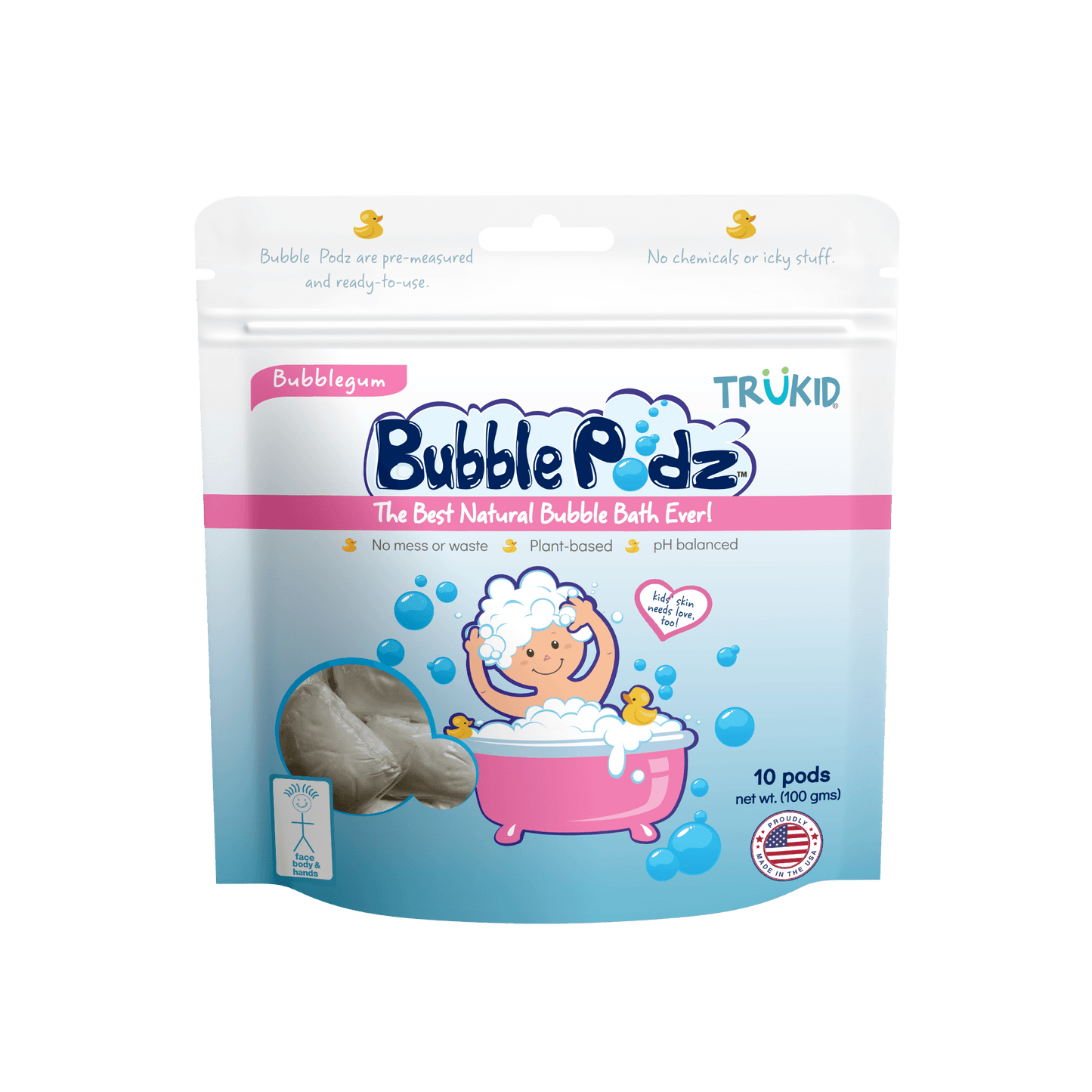 Bubble Podz: Bubble Gum Scented Bubble Bath - Butterbugboutique