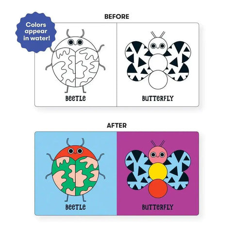 Mudpuppy-Bug Out! Color Magic Bath Book-#Butter_Bug_Boutique#