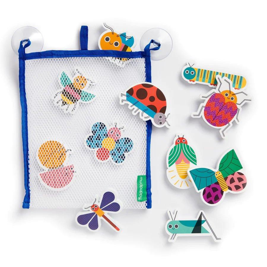 Mudpuppy-Bug Out! Stickable Foam Bath Shapes-#Butter_Bug_Boutique#