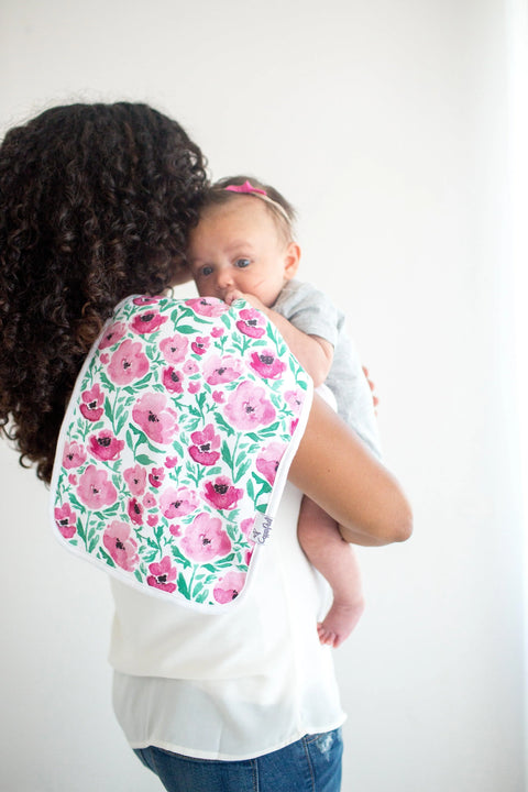 Premium Burp Cloths - Bloom - Copper Pearl