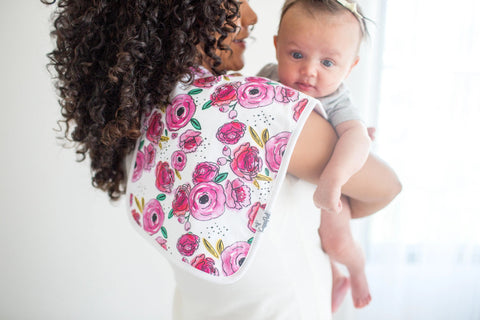 Premium Burp Cloths - Bloom - Copper Pearl