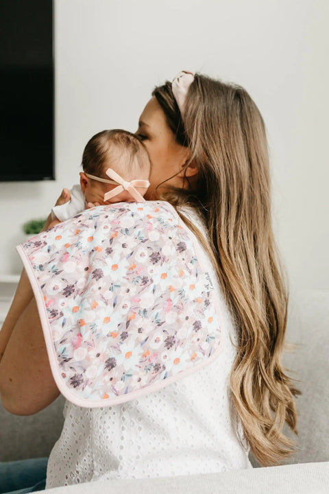 Premium Burp Cloths - Bloom - Copper Pearl