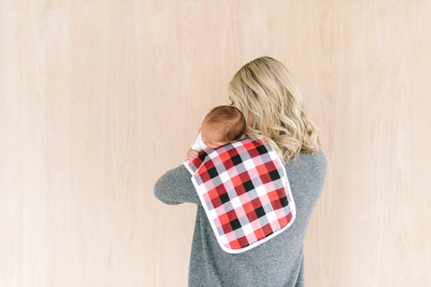 Burp Cloth Set - Lumberjack - Copper Pearl