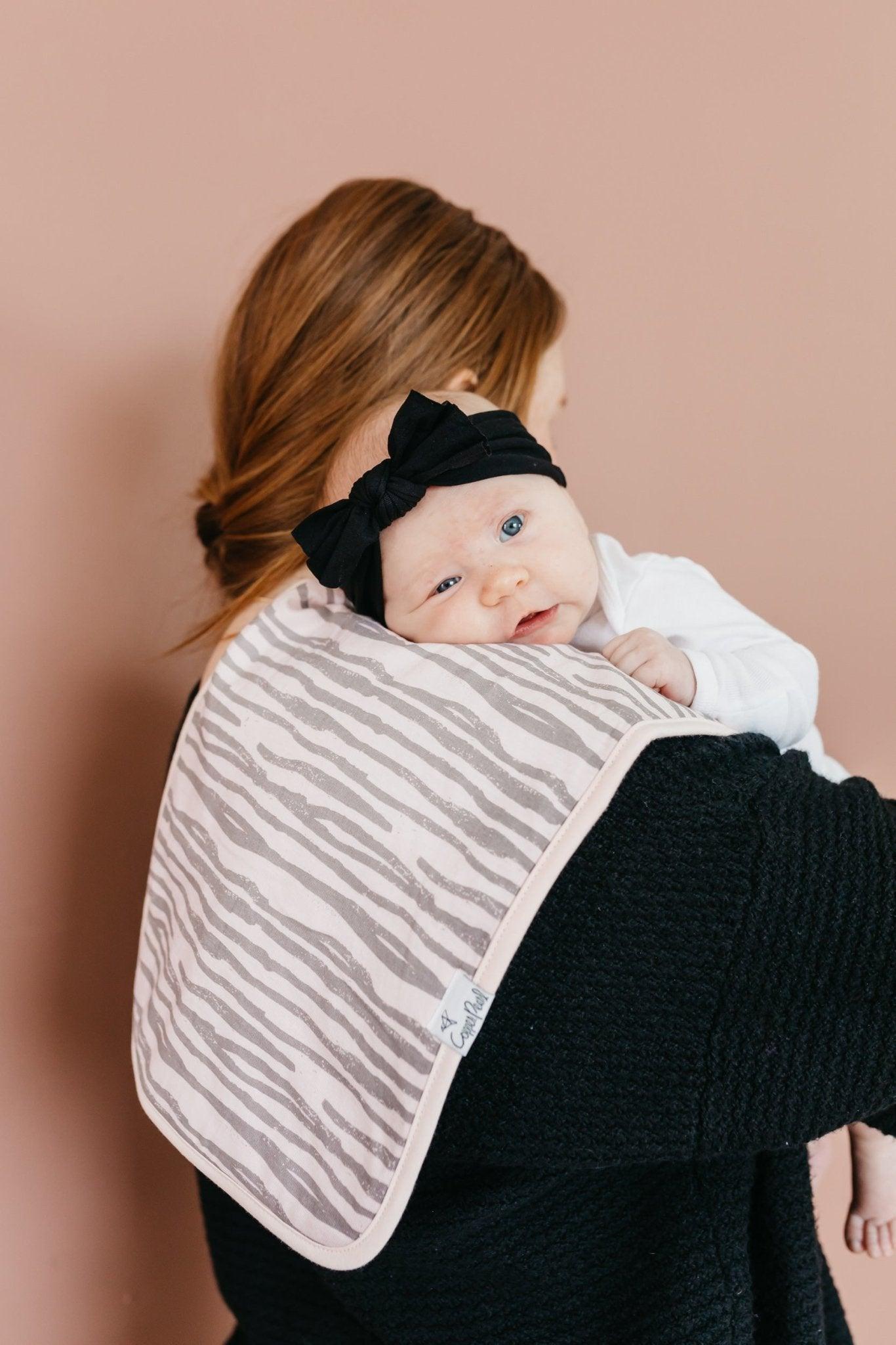 Burp Cloth Set - Zara - Copper Pearl