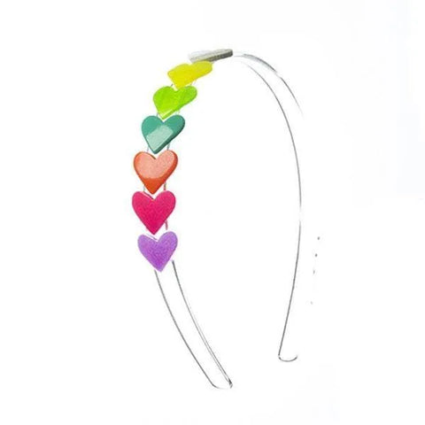Centipede Neon Hearts Headband - Lilies & Roses NY
