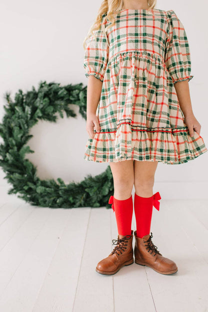 Christmas Plaid Kiki Dress - Ollie Jay