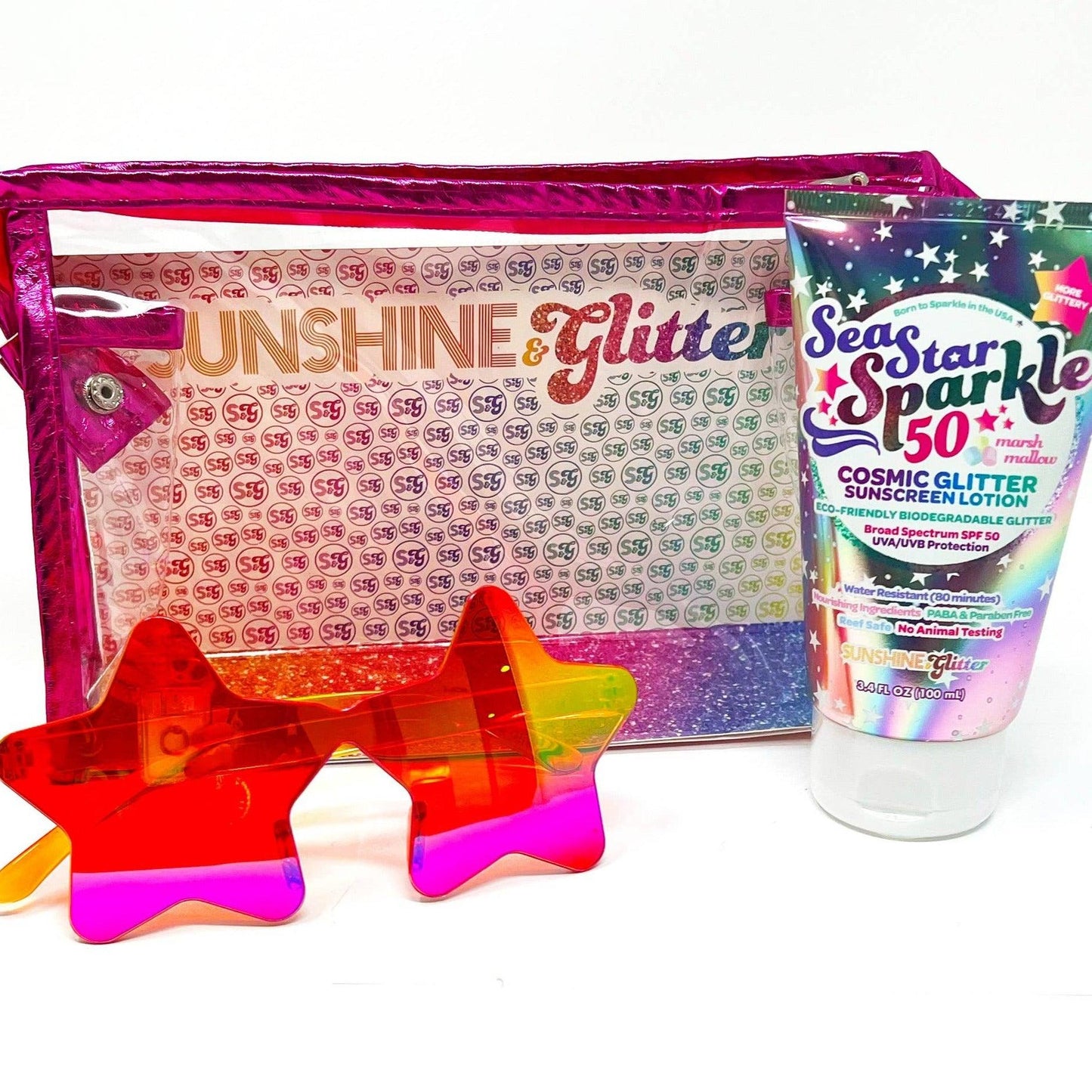 Cosmic Stardust Travel Ready Sunscreen Gift Set - Sunshine & Glitter