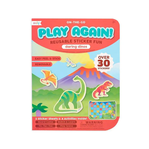 Daring Dinos Play Again! Mini On-The-Go Activity Kit - OOLY
