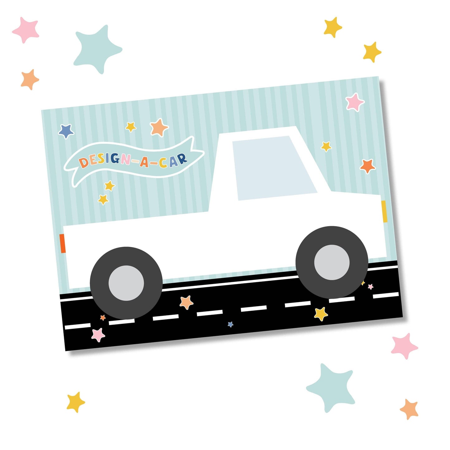 Design-A-Car Pretend Play Notepad - Butterbugboutique