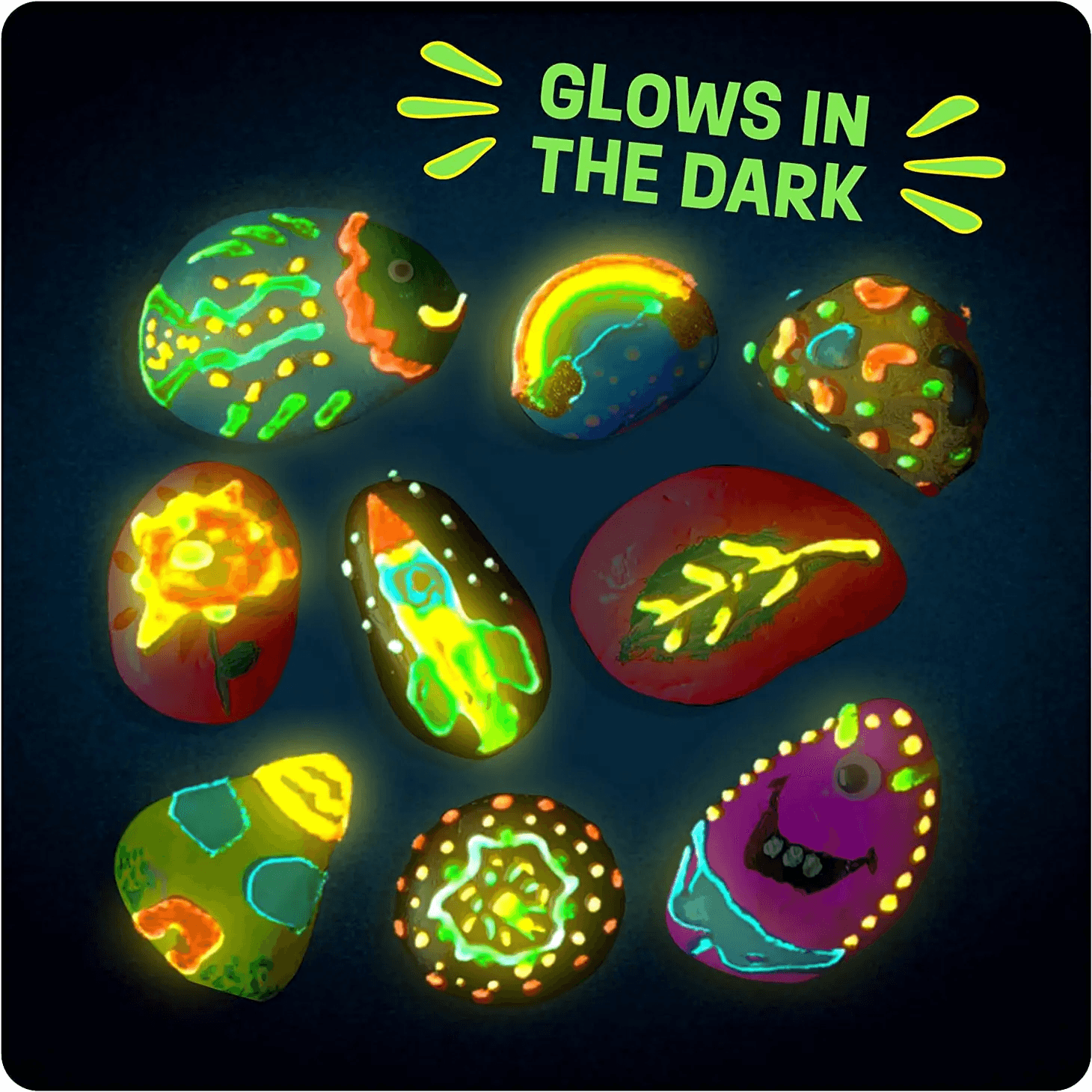 Glow in the Dark Rock Painting Kit - Dan&Darci