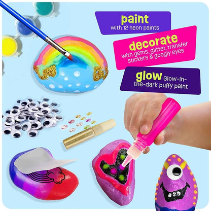 Dan&Darci-Glow in the Dark Rock Painting Kit-#Butter_Bug_Boutique#