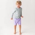 RuffleButts + RuggedButts-Harbor Gray Long Sleeve Rash Guard-#Butter_Bug_Boutique#
