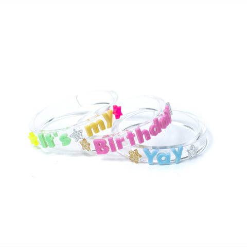 It's My Birthday Bangle Set - Lilies & Roses NY