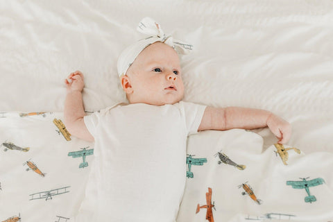 Copper Pearl-Knit Swaddle Blanket - Ace-#Butter_Bug_Boutique#