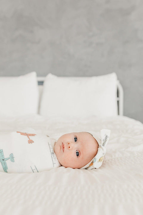 Copper Pearl-Knit Swaddle Blanket - Ace-#Butter_Bug_Boutique#