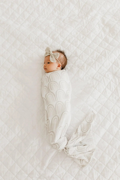 Knit Swaddle Blanket - Bliss - Copper Pearl