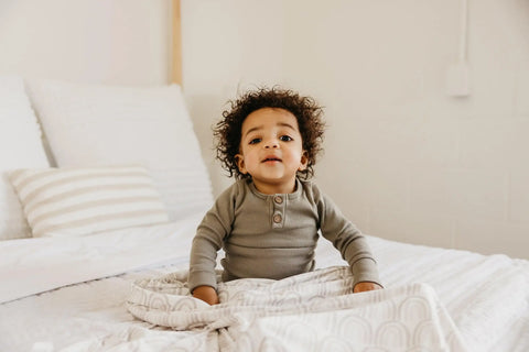 Knit Swaddle Blanket - Bliss - Copper Pearl