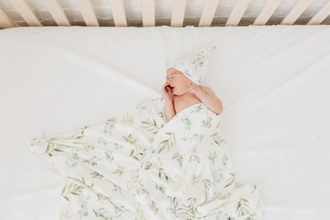 Knit Swaddle Blanket - Haven - Copper Pearl