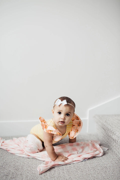 Knit Swaddle Blanket - London - Butterbugboutique