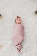 Knit Swaddle Blanket - Maeve - Copper Pearl