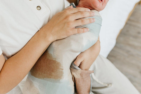 Copper Pearl-Knit Swaddle Blanket - Picasso-#Butter_Bug_Boutique#