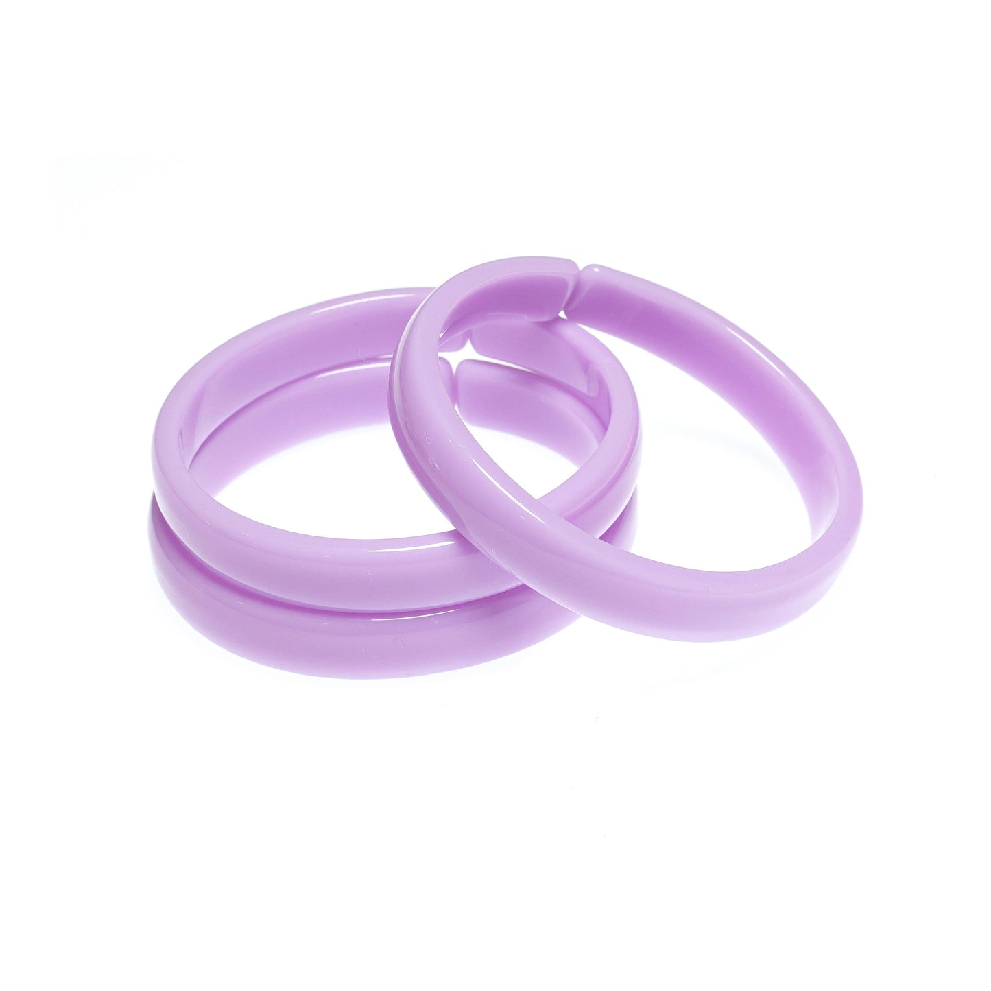 Light Purple Bangles Set - Lilies & Roses NY