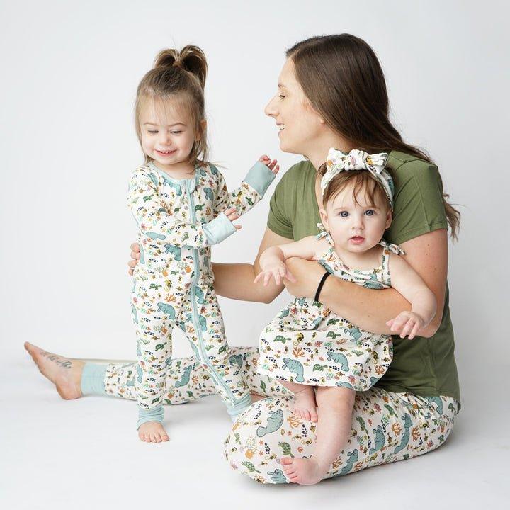 Manatee Bamboo Baby Pajamas - Emerson and Friends