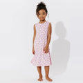 Bellabu Bear-Milk & Cookies Bamboo Girls' Dress - Pink-#Butter_Bug_Boutique#