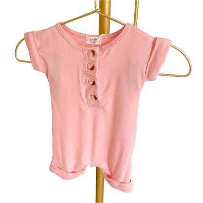 Modal Baby Romper - Pink - Butterbugboutique