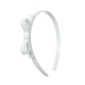 Off White Thin Bow Headband - Lilies & Roses NY