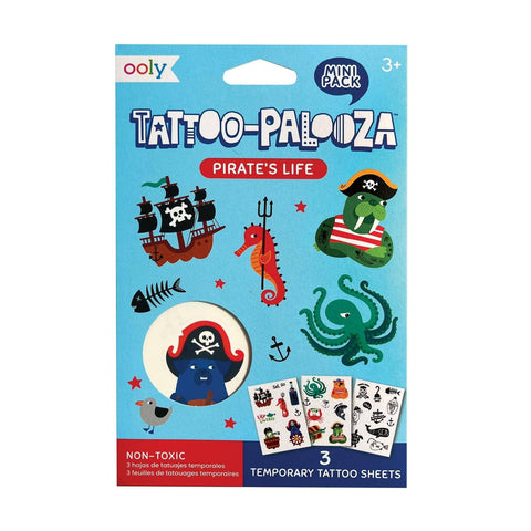 Pirate's Life Mini Temporary Tattoos - OOLY