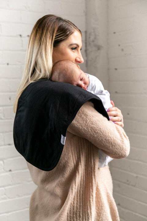 Copper Pearl-Premium Burp Cloths - Black Basics-#Butter_Bug_Boutique#