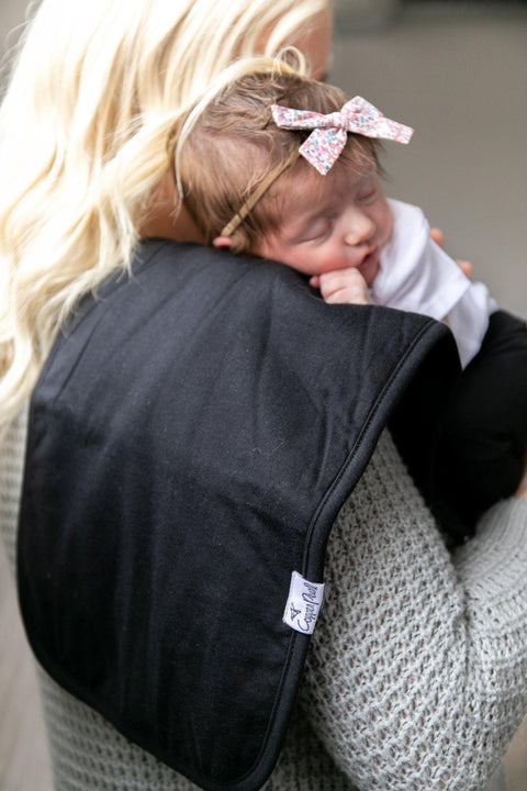 Copper Pearl-Premium Burp Cloths - Black Basics-#Butter_Bug_Boutique#