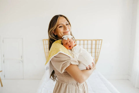 Premium Burp Cloths - Lemon - Copper Pearl
