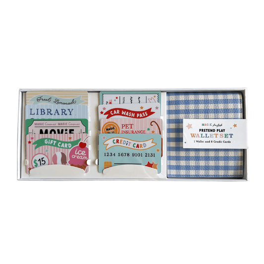 Pretend Play Wallet + Credit Card Set - Butterbugboutique