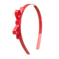 Red Thin Bow Headband - Lilies & Roses NY