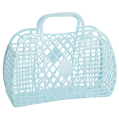 Retro Basket Jelly Bag - Large Blue - Sun Jellies