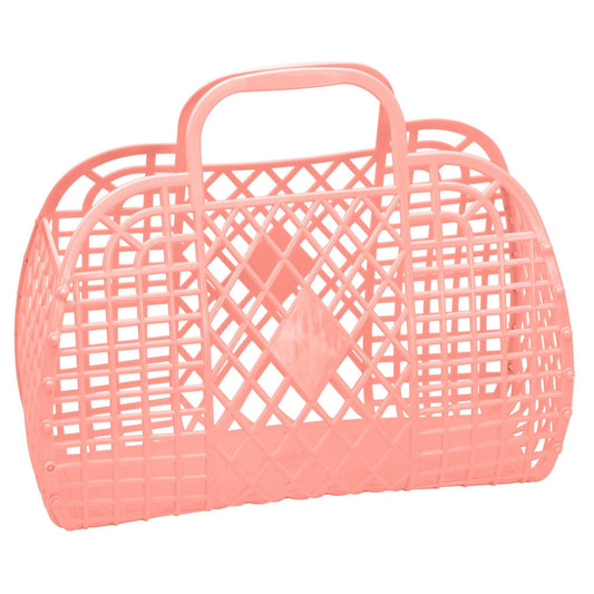 Retro Basket Jelly Bag - Large Peach - Sun Jellies