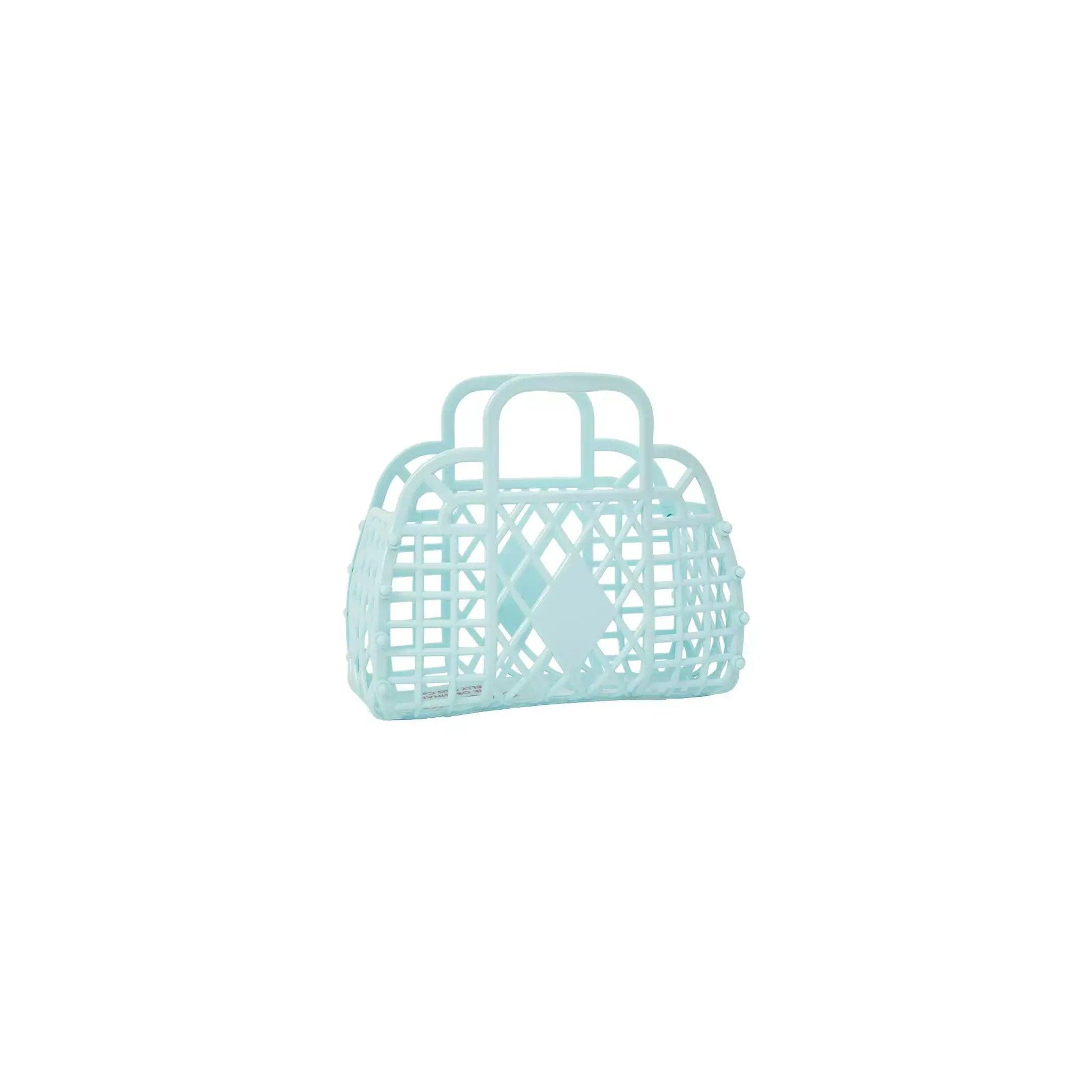 Retro Basket Jelly Bag - Mini Blue - Sun Jellies