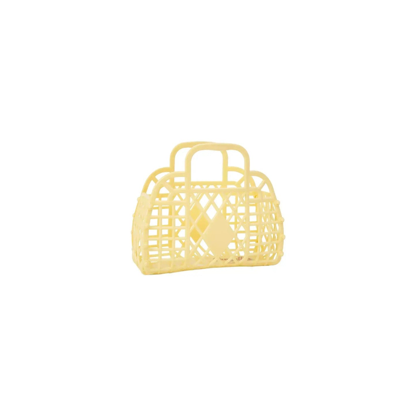 Retro Basket Jelly Bag - Mini Yellow - Sun Jellies